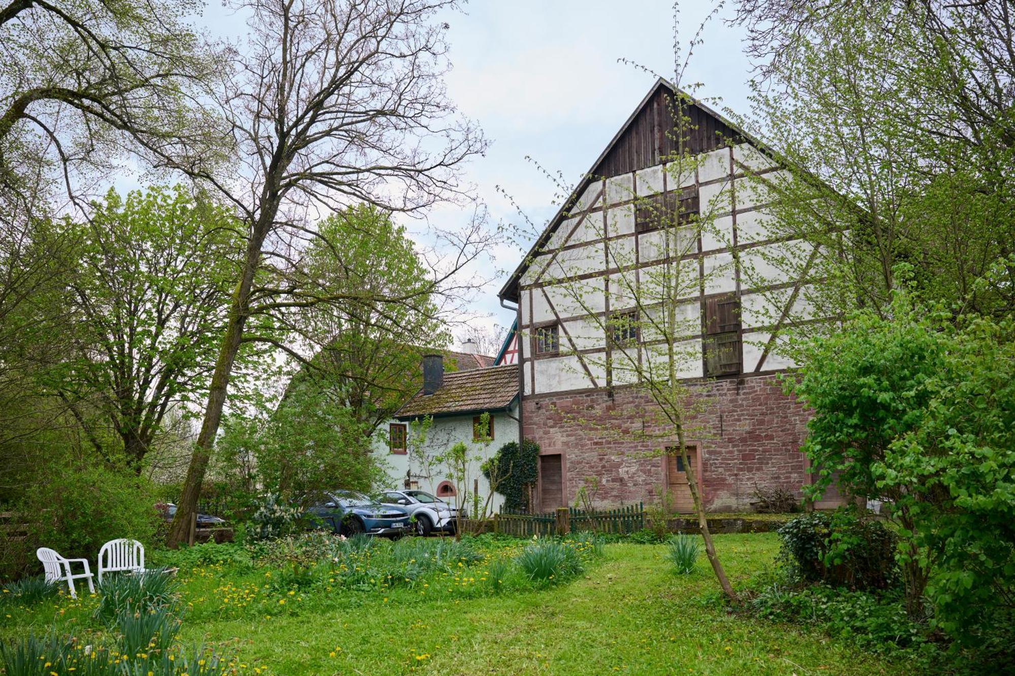 Ferienwohnung In Historischer Muehle Buchen  Eksteriør bilde